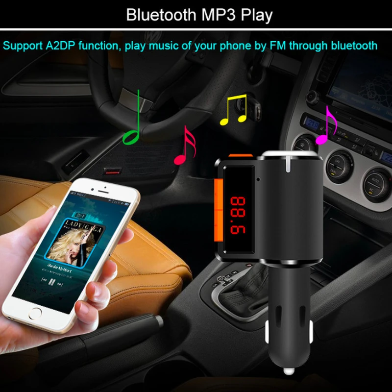 Автомобильный плеер комплект беспроводной связи bluetooth для автомобиля fm