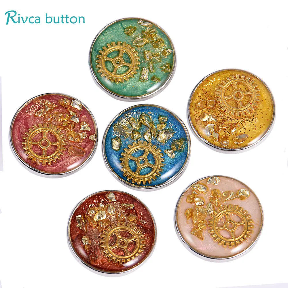 D04407 Rivca Snap Ginger 18 мм Цветок Модные ювелирные изделия кожаные браслеты с кнопкой для