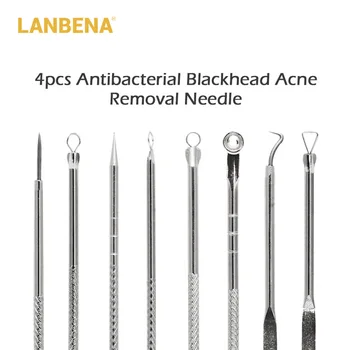 

2018 new 4pcs Acne Removal Needle Pimple Needle Blackhead Remover Acne Treatment Acne Needle Black Mask Acne Extractor Remover