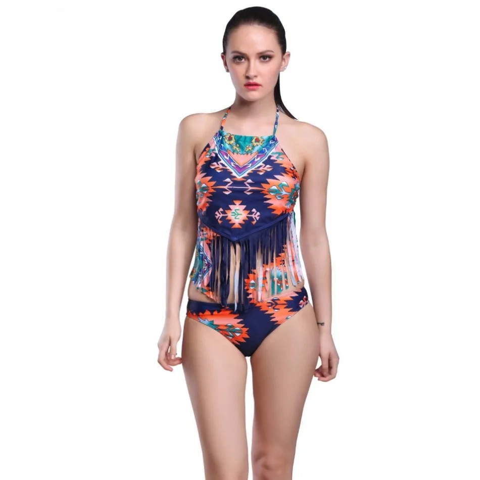 2016 Sexy Retro Floral Swimsuit XL Tankini Bathing Suits Summer Beach