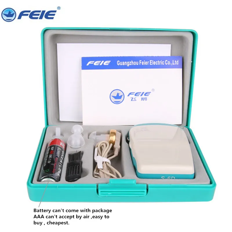 S-6D Pocket Hearing Aid for The Elderly Wire Box Invisible Hearing Aid Volume Adjustable Hearing Aids Ear Sound Amplifier 3