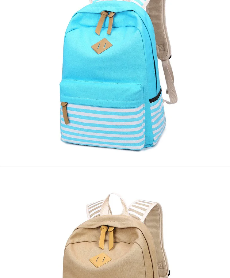 DIOMO, школьная сумка, наборы для девочек, женский холщовый полосатый рюкзак для девочек-подростков, высокое качество, женская сумка для книг, детская