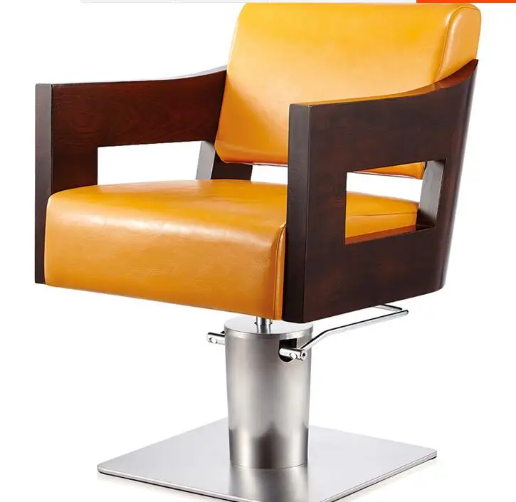 Парикмахерская кресло парикмахерское кресло твердой древесины старинные волос стул Парикмахерская специальные волос стул