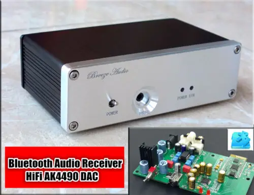 

HiFi Bluetooth Audio Receiver AK4490 DAC Headphone Amp For Mobile Audio Sources