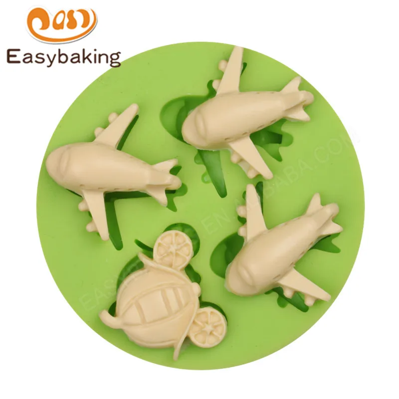 ES-6410 Airplanes Shape Fondant Mould Silicone Molds for Cake Decorating