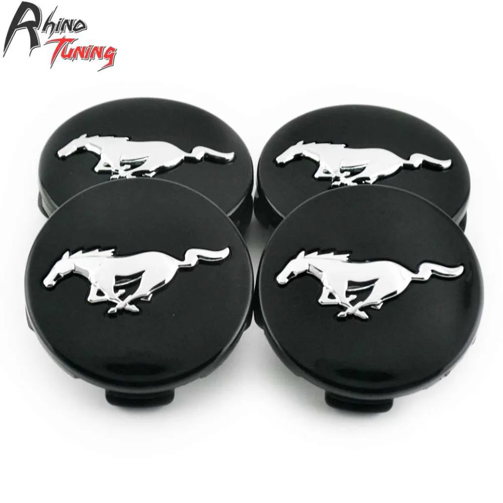 Rhino Tuning 4PC 55mm Running Horse Car Wheel Center Hub Cap Pony