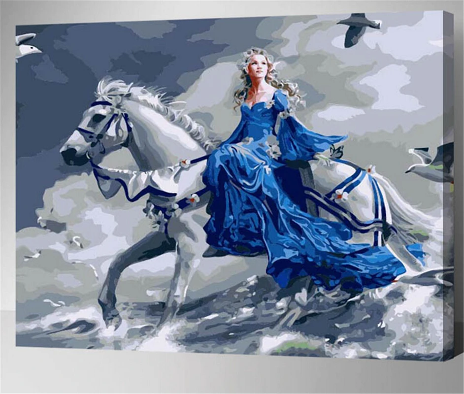 

Diy Acrylic paint Digital oil painting on canvas Europe Wall pictures paint by numbers Crafts Gift Cuadros decoration