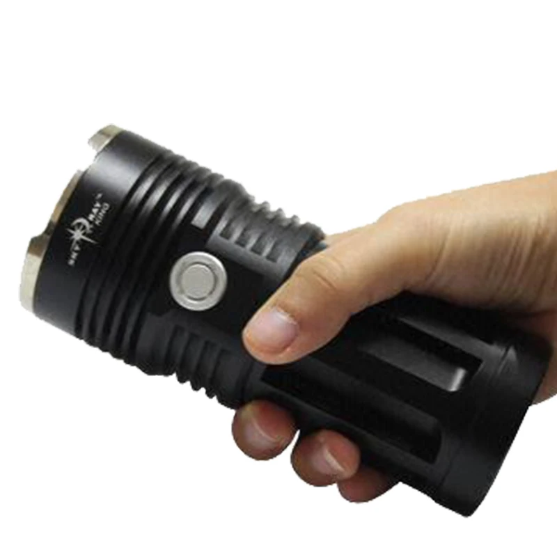 

UniqueFire Golden/Black Flashlight Super Bright Up To 7000LM 6*Cree XM-L2 Led Lamp Torch For 4*18650 Rechargeable Battery