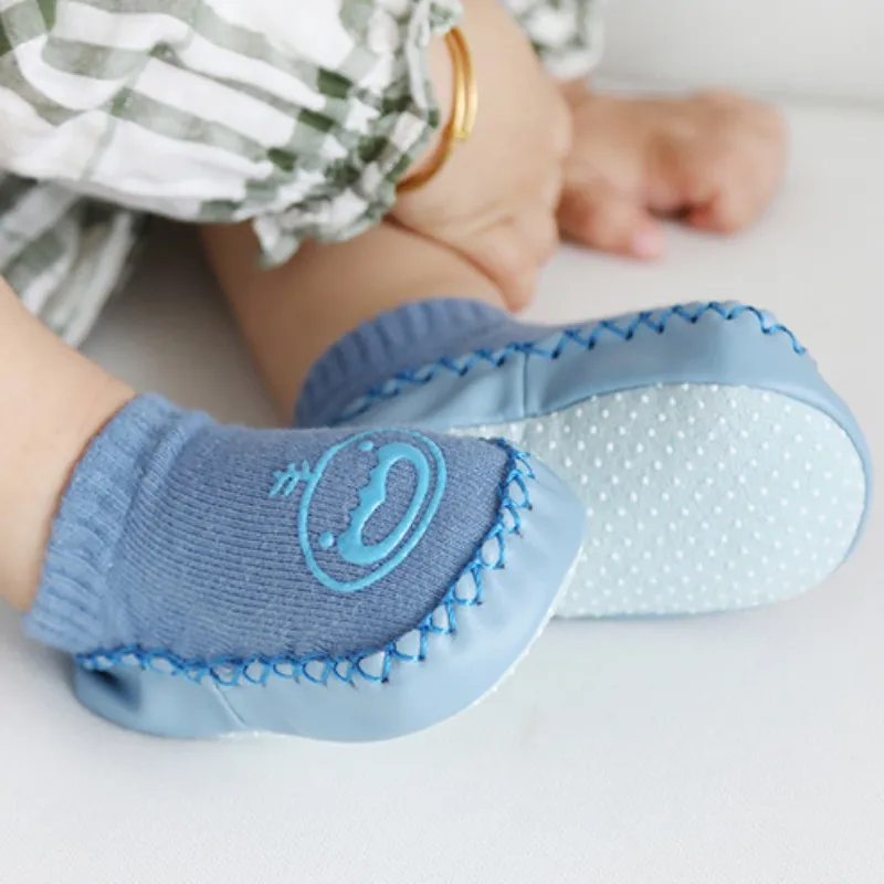 Милые Нескользящие короткие носки с рисунками животных для новорожденных девочек и мальчиков, носки-Тапочки