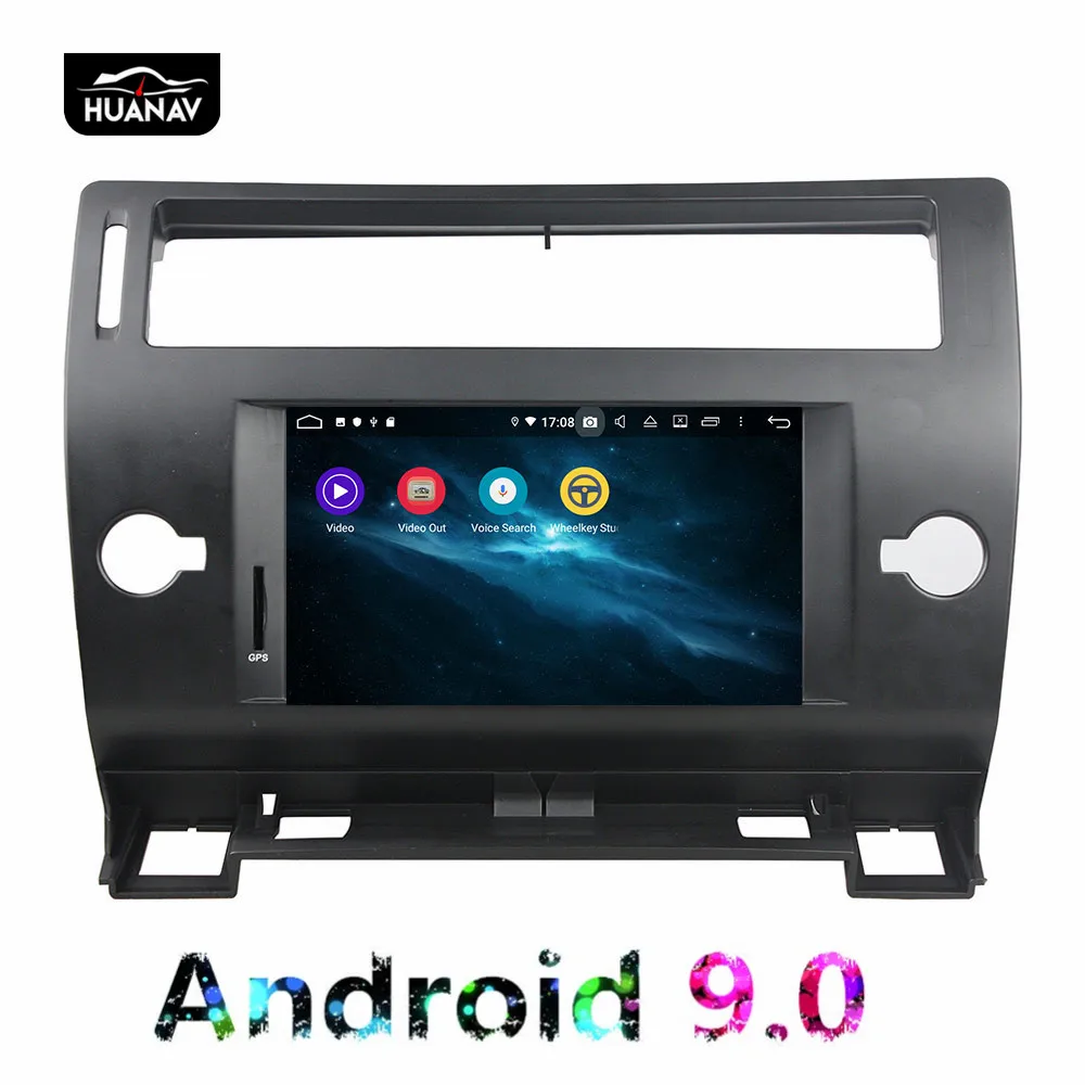 Clearance DSP 64G Android 9 Car dvd player gps navigation for Citroen C4 Quatre Triumph auto stereo radio multimedia head uint screen navi 9