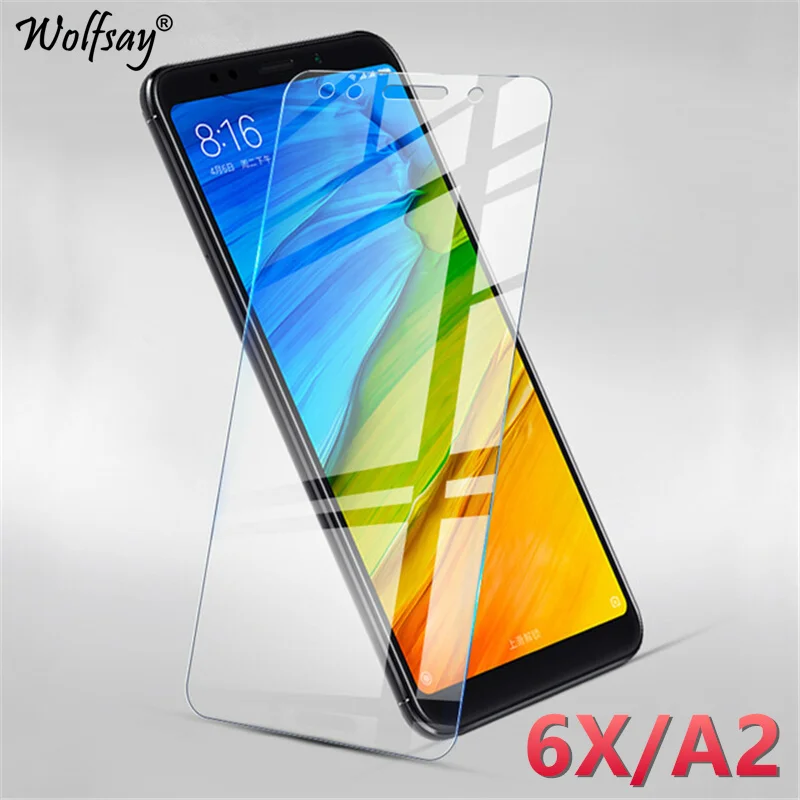 

2PCS For Screen Protector Xiaomi Mi A2 Glass Tempered Toughened Protective Film For Xiaomi Mi A2 Glass For Xiaomi Mi 6X Glass