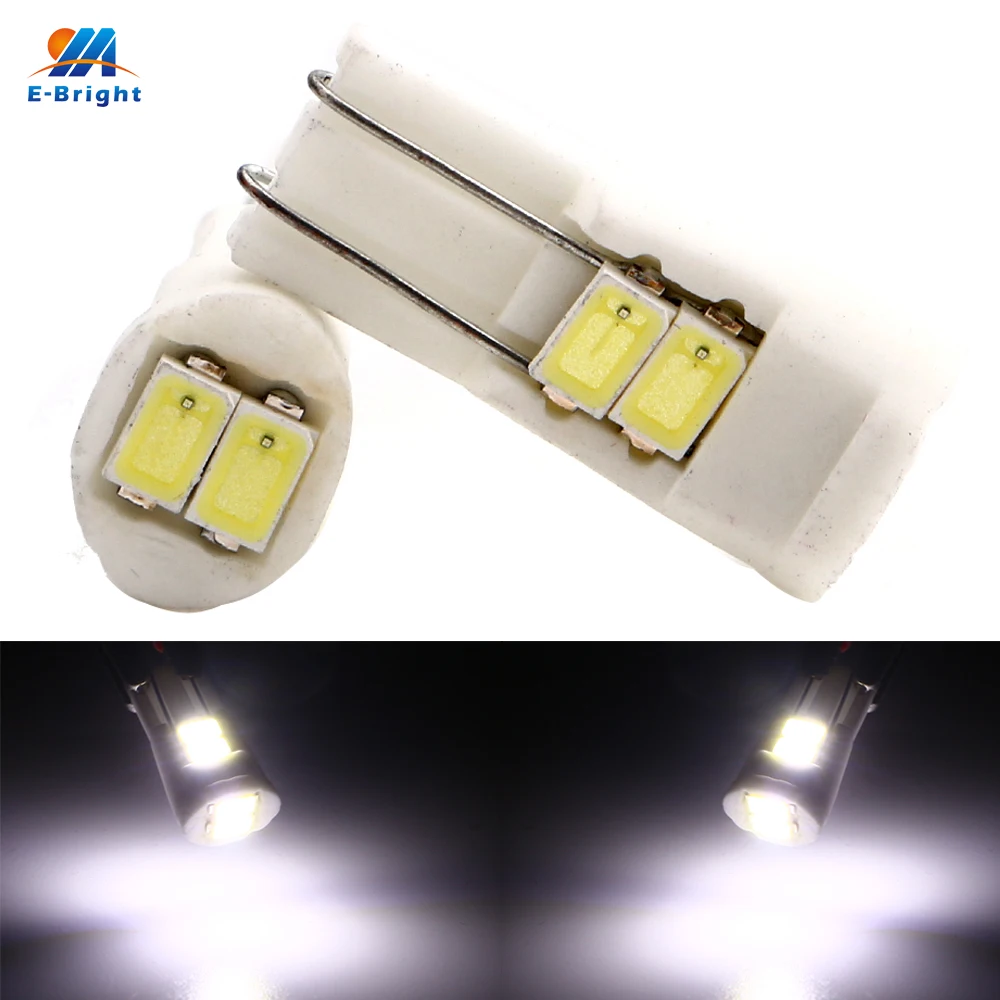 

T10 100PCS/Lot T10 194 168 5730 6 SMD 6LED Ceramic Auto Led License Plate Light Car Door Led Reverse Lens Bulbs White Smd