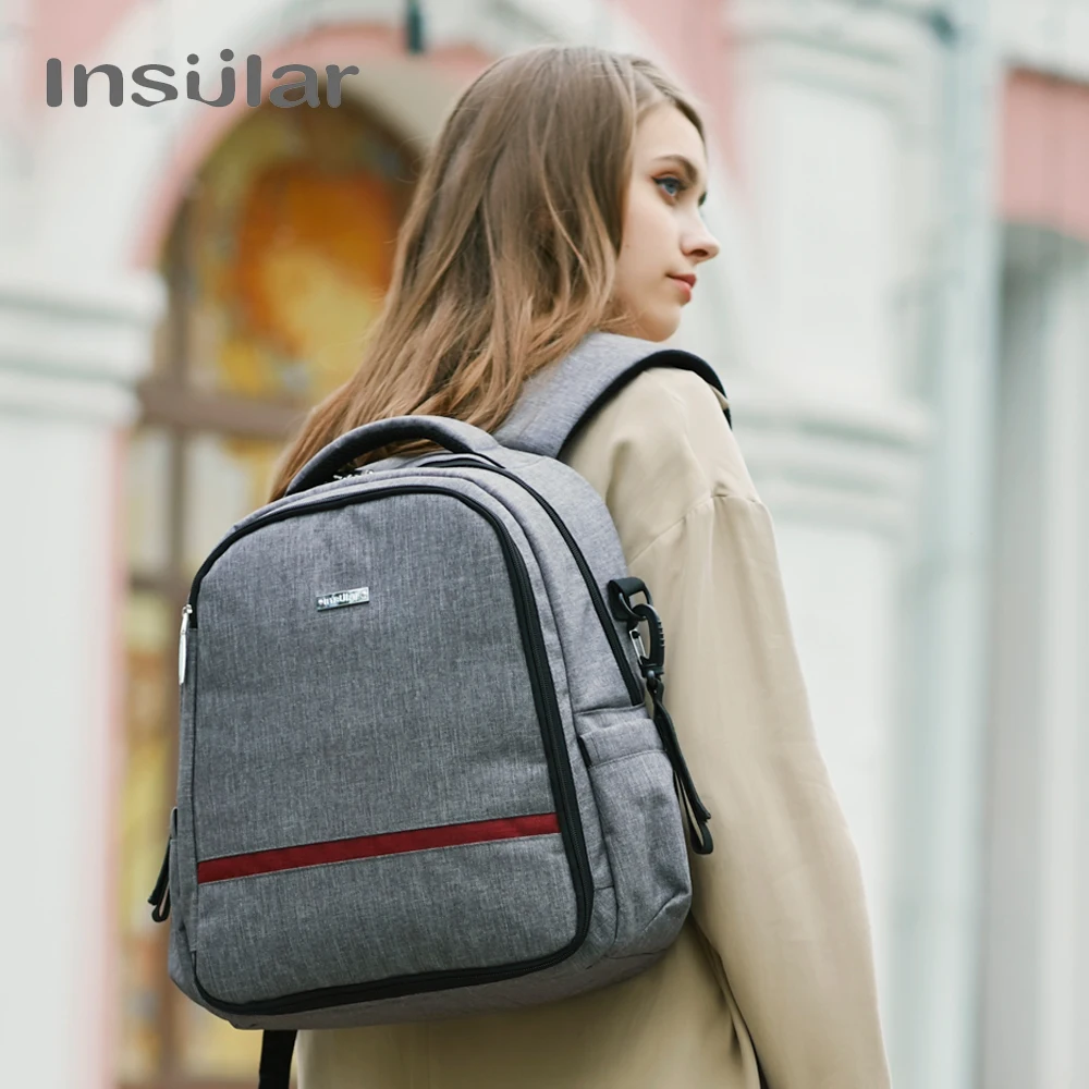 

Labor Bag for Mother Multi Function Waterproof Large Capacity Diaper Bag for Mummy Solid Traveling Backpack for Baby