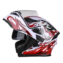 Motorcycle Helmet Man Built-in Bluetooth Helmet Motocross Racing Full Face Helmet for Locomotive