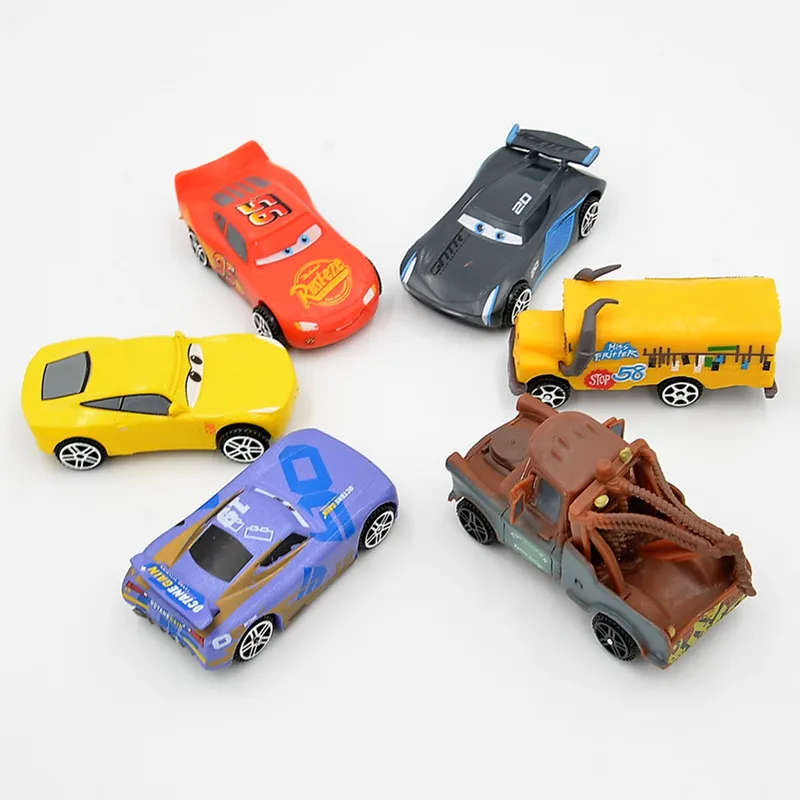 Дисней Pixar Cars 3 6 шт./компл./комплект 7 см милый мини Молния Маккуин Джексон шторм