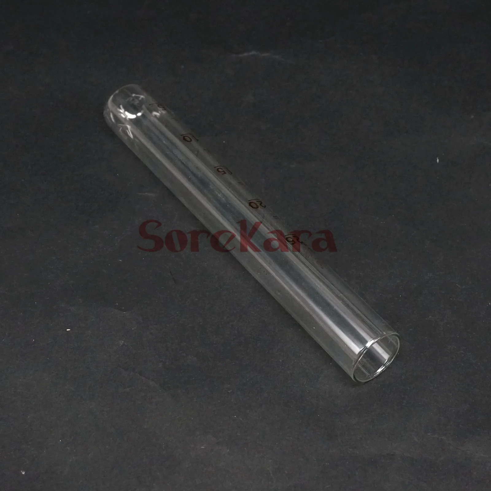 LOT 5 Scale Line 25ml Glass Test Tube Round bottom for Chemistry Laboratory