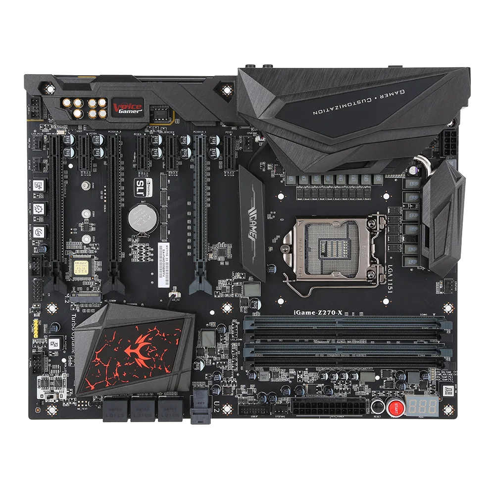 Красочная системная плата iGame Z270 Ymir-X для Intel Z270/LGA1151 ATX DDR4 SATA3 USB3.1 M.2 U.2 Порт двойной биос