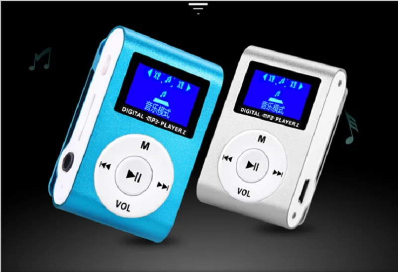 Улучшенный мини USB металлический зажим MP3 плеер ЖК-экран Поддержка 32 ГБ Micro SD TF слот для карт цифровой mp3 музыкальный плеер