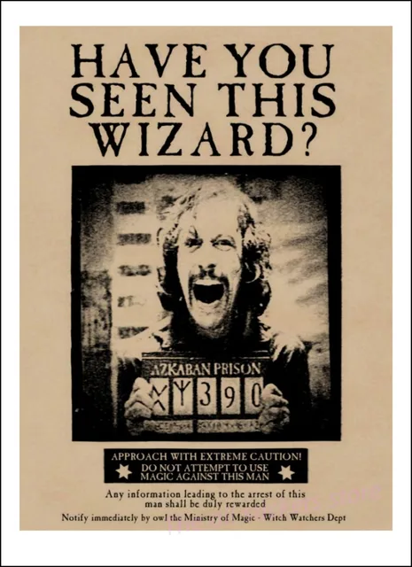 Harry Potter Wanted Order Undesirable No .1 Vintage Retro Kraft Poster ...