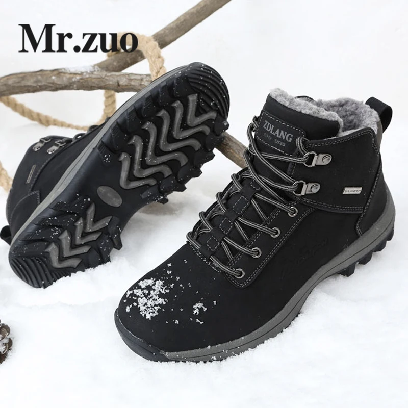 

Men's Winter Sneakers 2018Hiking Shoes boots Men Footwear Keep Warm Snow Shoes Trekking Boots Outdoor Big Sizes 45 46