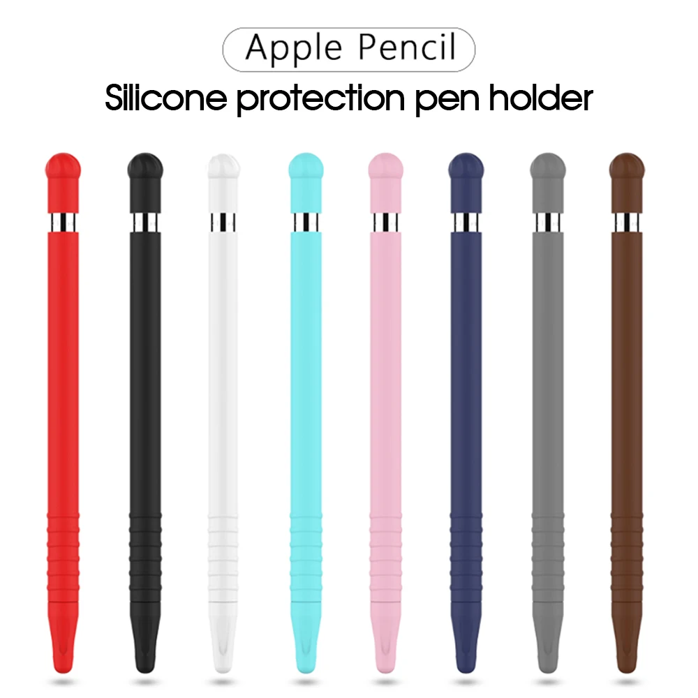 

Colorful Soft Silicone Compatible For Apple Pencil 1 Case Compatible For iPad Tablet Touch Pen Stylus Protective Sleeve Cover