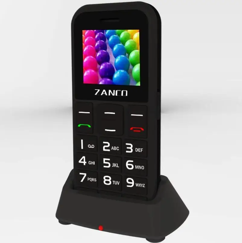 

ZANCO EASYFONE2 BIG BUTTON SENIOR PHONE UNLOCKED SOS EMERGENCY EASY USE CRADLE
