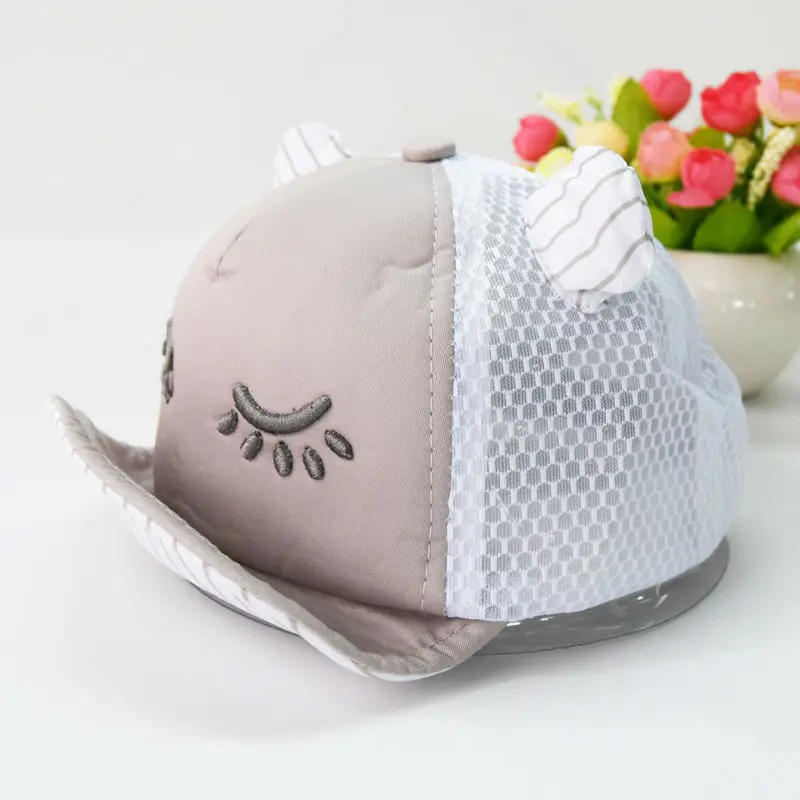 Новое лето hat cap qute Мультфильм шапка с pattern детские Мальчики Девочки сетки дышащий бейсбол Hat Caps