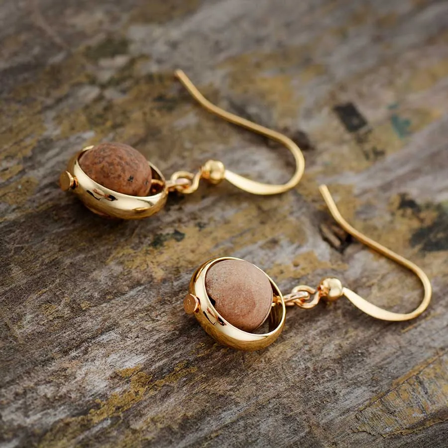 Natural Stone Drop Earrings Women Elegant Earring Wife Girlfriend Gifts Exquisite Lady Elegant Jewelry Wholesale