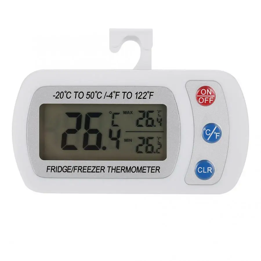 Горячая гигрометр кухня большой ЖК-холодильник морозильная камера цифровой термометр с регулируемой подставкой/вешалка термостат