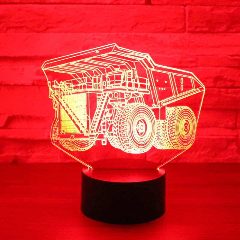 

3D LED Night Light Building car with 7 Colors Light for Home Decoration Lamp Amazing Visualization Optical Illusion Awesome
