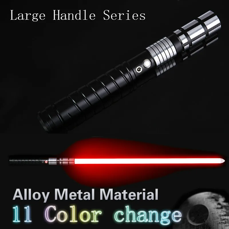 

Lightsaber Jedi Sword LED Light Saber Force FX Heavy Dueling Rechargeable Loud Sound High with FOC MetalHilt Christmas Gift