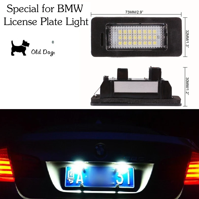1 set High Power Car styling LED License Plate Lights For BMW E91 E92