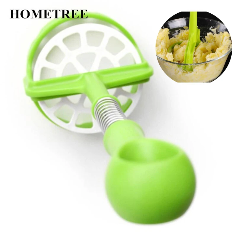 

HOMETREE Hot Sale Fashion New Stainless Potato Garlic Press Peeler Crusher Kitchen Useful Tool Garlic Presses Best Price H851