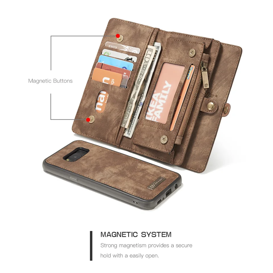 best galaxy s22 ultra case CaseMe S22 Ultra Case For Samsung S22 Galaxy S21 S10 9 Plus A33 A53 Leather Zipper Phone Wallet For Samsung S22 Ultra Phone Case galaxy s22 ultra leather case