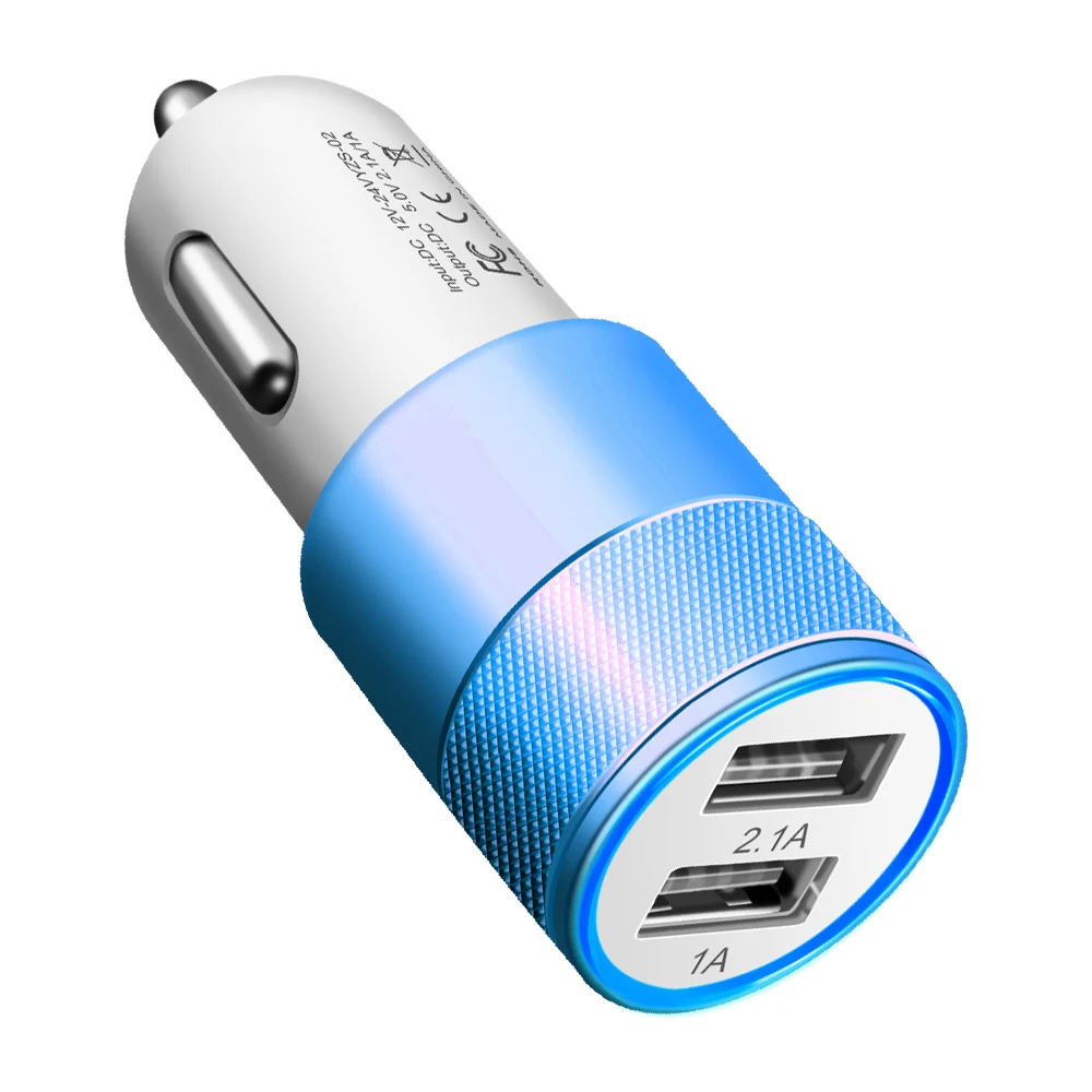 Crauch Dual USB Автомобильное зарядное устройство Универсальный мобильный телефон USB адаптер для iPhone X 8 7 Plus для samsung S8 S7 S6 htc USB сигарная розетка