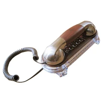 Retro Caller Flash Phone Antique Telephones Fashion Hanging Phone Mini Telephone Wall Mounted Caller ID Fixe Telefonos De Casa