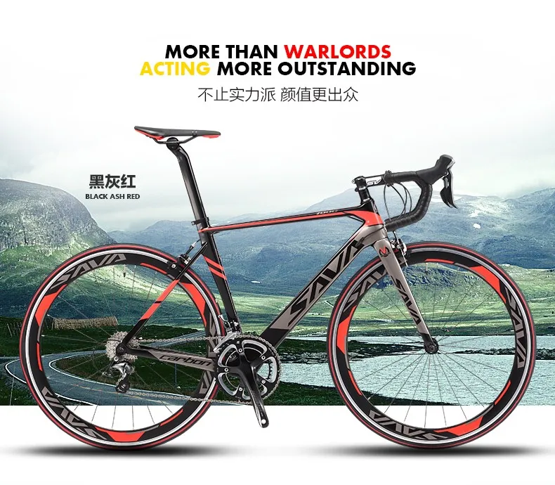 Excellent Original X-Front brand full carbon fibre road bike 18 20 22 speed 700cc*23C racing bicicleta light black red bicycle 7
