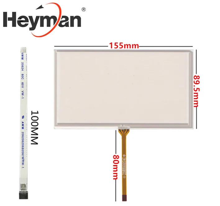 Heyman 6,2 дюймов HSD062IDW1-A00 a01 a02 TM062RDH03 автомобильный DVD навигационный резистивный экран Сопротивление сенсорный экран панель