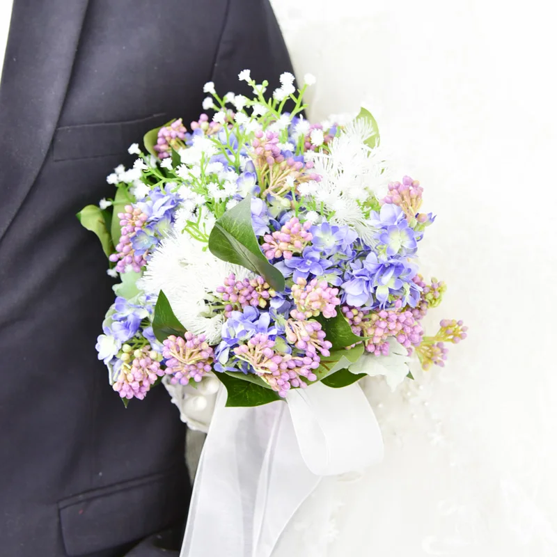 

Handmade Wedding Supplies Bridal Bouquet Flowers Bride Holding Flower Bridesmaid Bouquet Artificial Flower Home Decoration