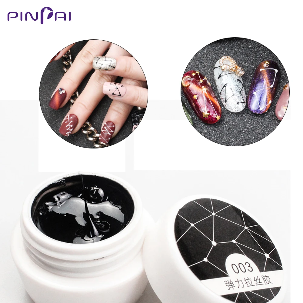 

6 Colors Wire Drawing Gel Nail Art Design Painting Gel Varnish Point To Line Creative DIY Pull Thread Silk Spider UV Nail Gel