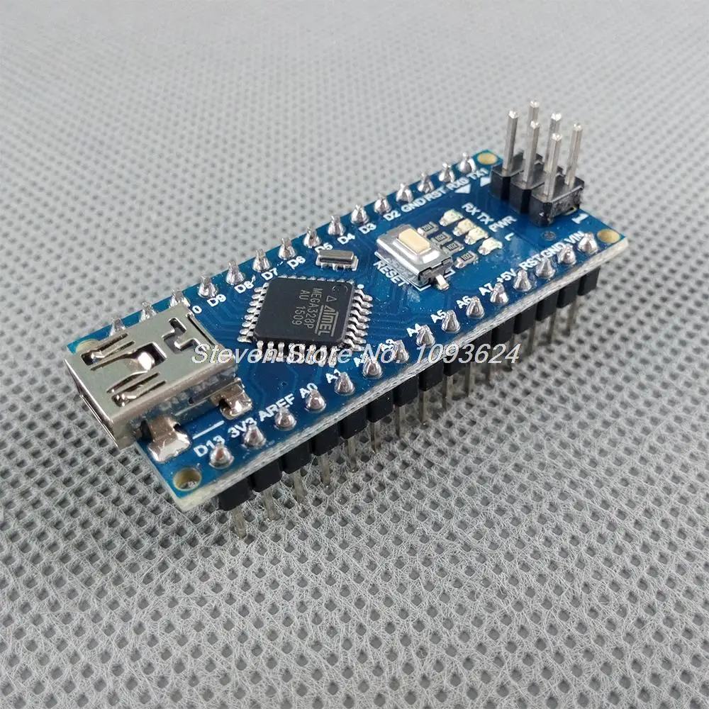 100 шт./лот сварной контроллер Nano 3 0 Atmega328p совместимый с arduino nano CH340 USB драйвер без