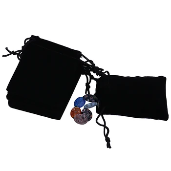 

100Pcs/Lot 10*12cm Black Velvet Drawstring Party Craft Gift Bags Pouch CHIC