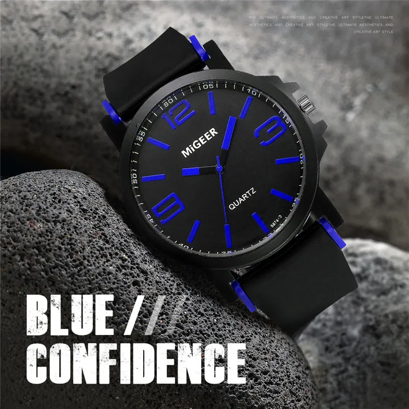 Luxury Brand Men Watches 2018 Fashion Silicone strap Sport Cool Quartz Analog Wrist Watch clock Hours relojes hombre 3M29#N (7)