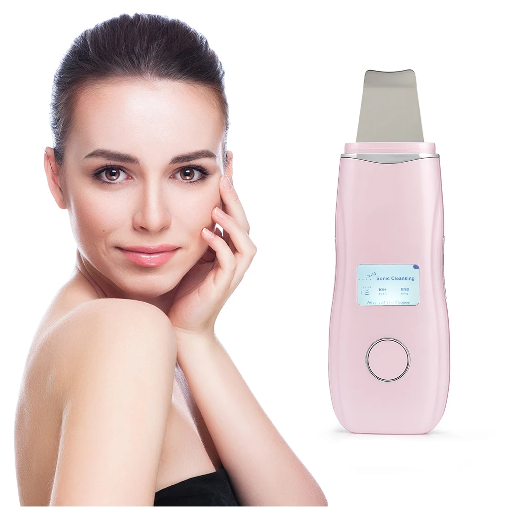 

Portable Ultrasonic Blackhead Shovel LCD Display Deep Face Cleaning Blackhead Acne Removal Beauty Instrument Rechargeable