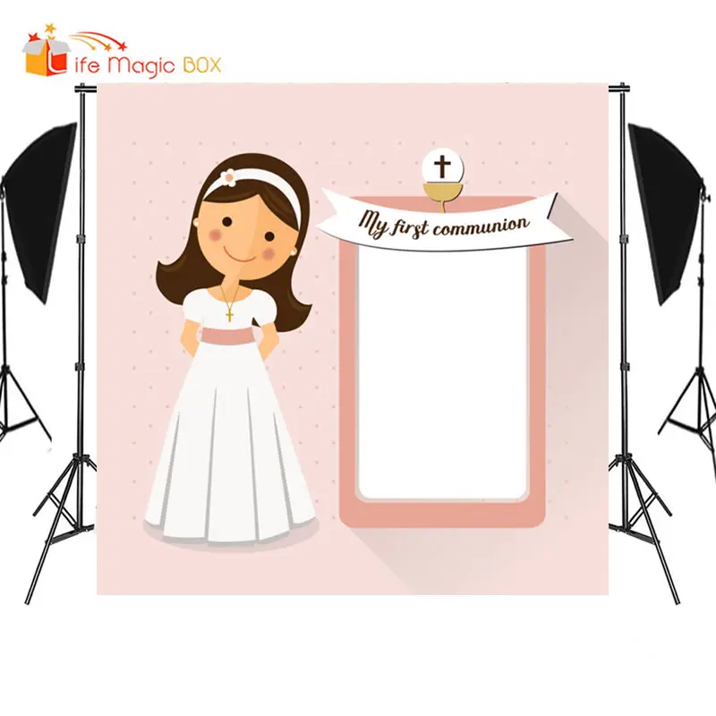 

LIFE MAGIC BOX Communion Party Photography Backdrops Decoration Photo Studio Backgrounds