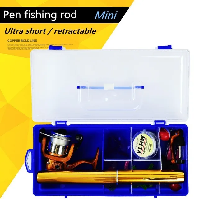 Cheap 2.1m Mini Telescopic Pen Fishing Rod Spinning Reel Line Set Portable Feeder Kit Winter Ice Fly Pesca Carp Fish Pole Angeln Boxed Cheap 2.1m Mini Telescopic Pen Fishing Rod Spinning Reel Line Set Portable Feeder Kit Winter Ice Fly Pesca Carp Fish Pole Angeln Boxed