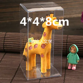 

50pcs 4*4*8cm PVC Plastic Candy boxes / Display Packing Boxes / Custom Logo / 100% Guarantee / Wedding Event & Party Supplies
