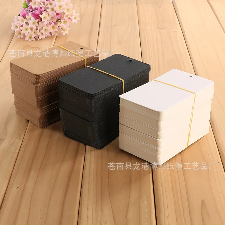 

1000 pieces Kraft paper tag personality printing clothing tag women's tag custom made logo