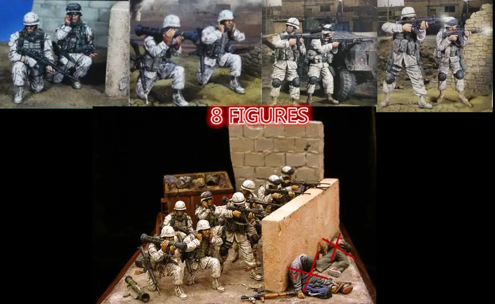 

1:35 Resin Figure Model Kit Unassambled Unpainted X300 (8 figures)