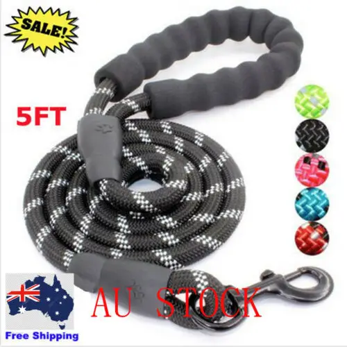 

Durable Reflective Strong Rope Dog Lead Leash Close Control Large Walking Training Short For Automatic Extending Traction